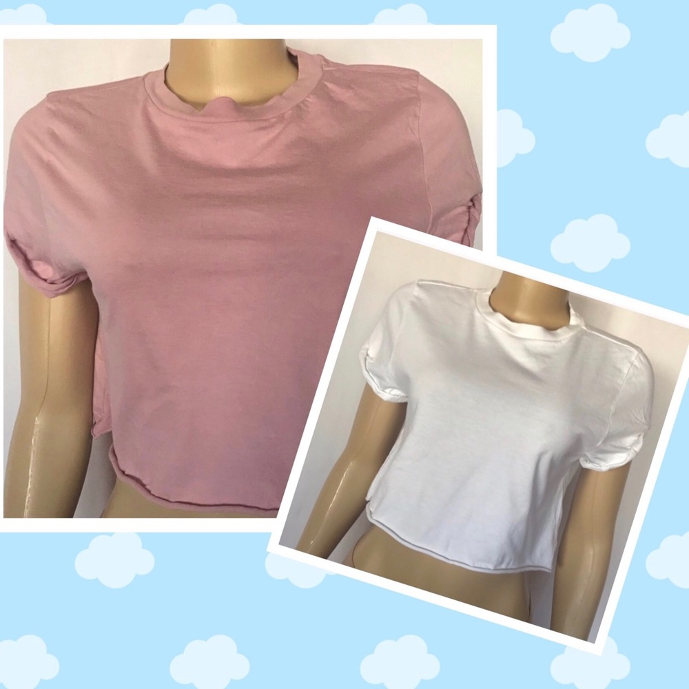 TOPSHOP basic crop Tees. New without  tags